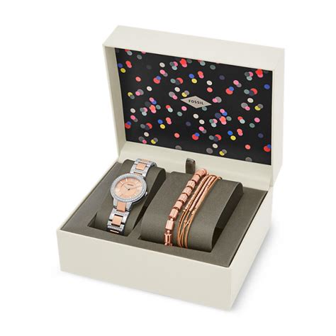 virginia stainless steel watch and jewelry box set|virginia watch es3282.